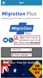 Mobile Screenshot of migrationplus.com.au