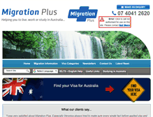 Tablet Screenshot of migrationplus.com.au
